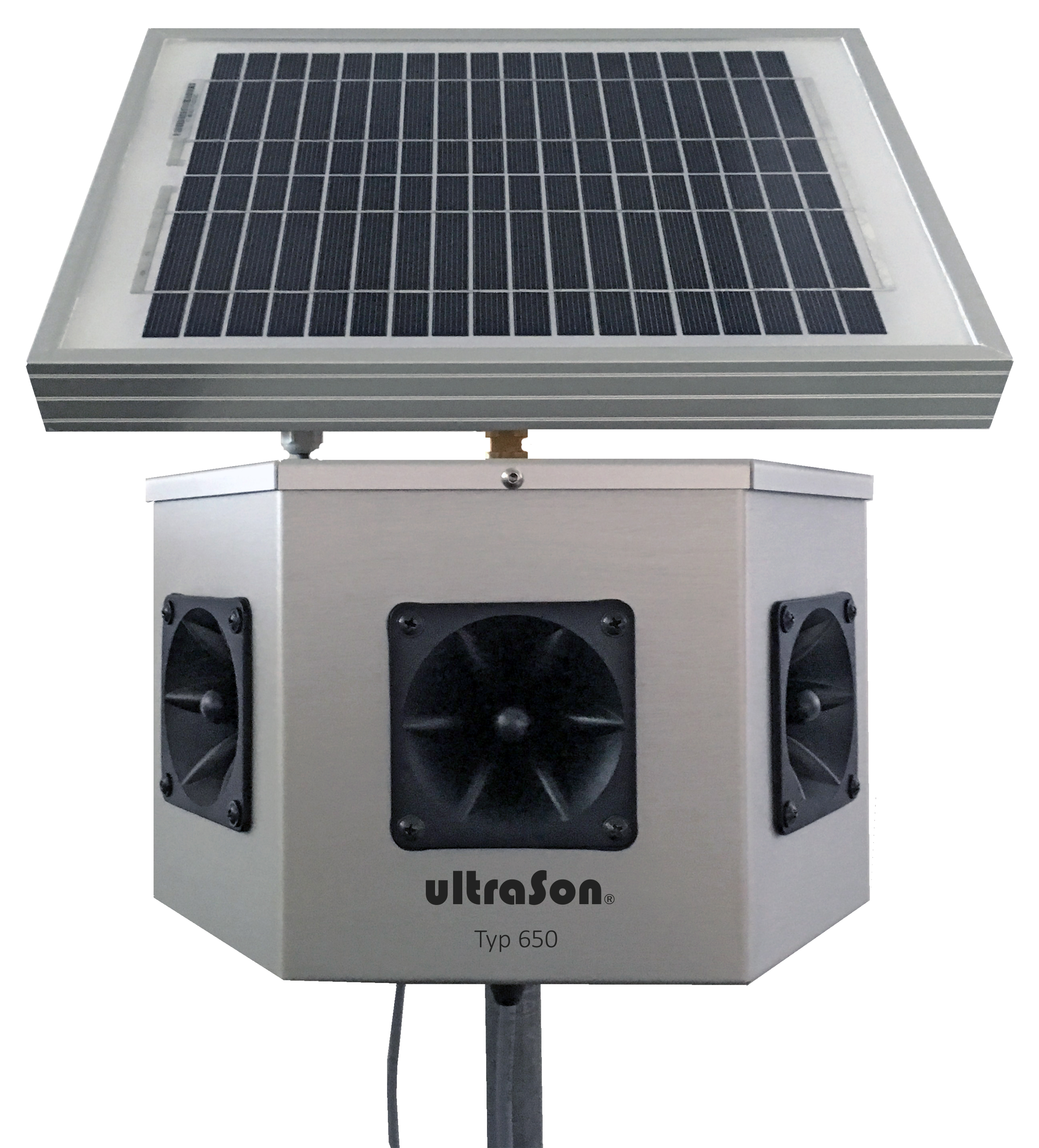 Aurinkoenergianlähde äänikarkottimeen ultraSon 