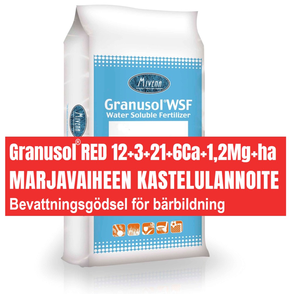  Marjavaiheen kastelulannoite marjakasveille Granusol RED 