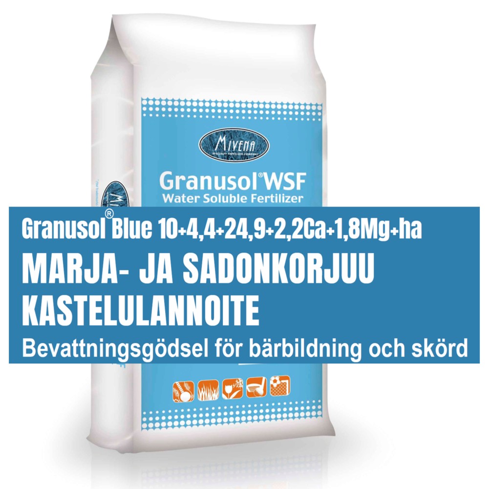  Sadonkorjuun kastelulannoite puutarhakasveille Granusol BLUE 