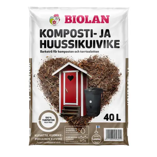  Biolan Komposti- ja Huussikuivike 40l 