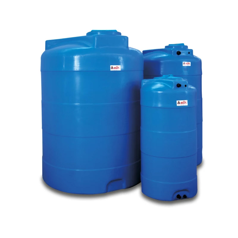  Muovinen vesisäiliö pyöreä ilman liittimiä 