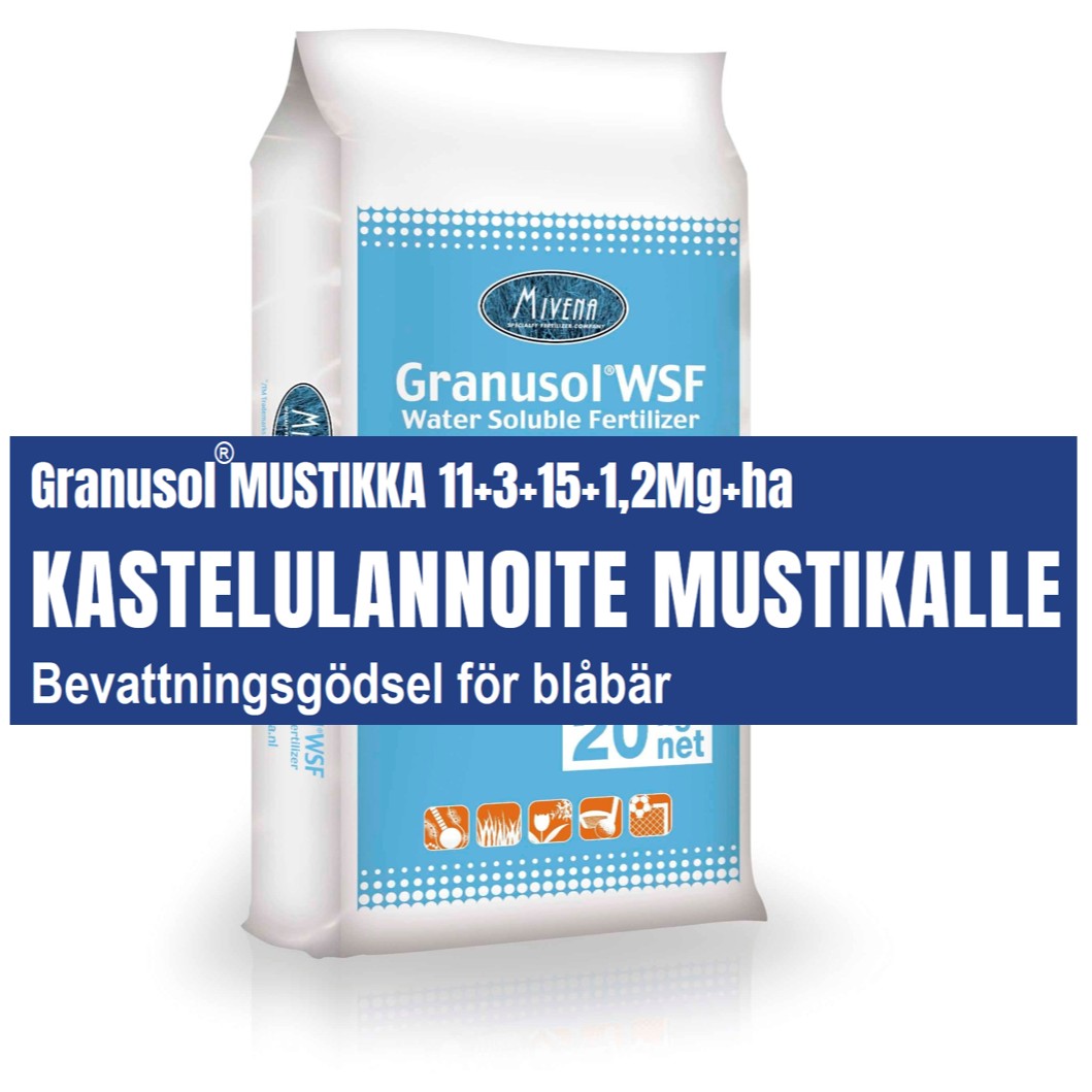  Kastelulannos MUSTIKALLE Granusol 20 kg 