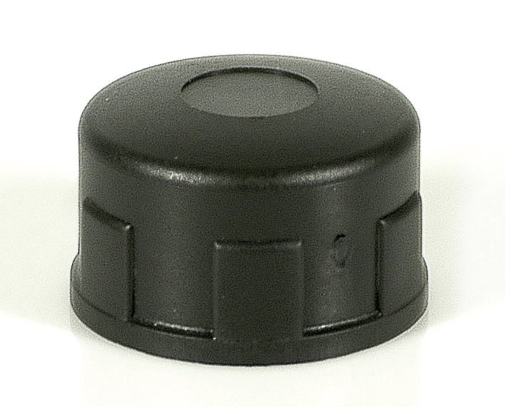  Musta muovinen kierreliitin hattu 