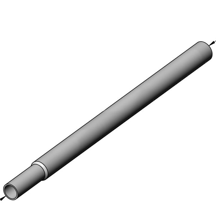  Jatkokappale 32 mm putkelle toinen pää supistettu 