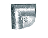  Metallinen Kulmakiinnitin 90 astetta kahdelle putkelle 