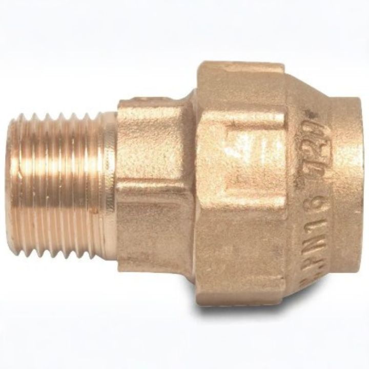  Messinkinen putkiliitin 