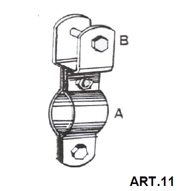  Piirros pulttiripusteisesta putkikiinnikkeestä 